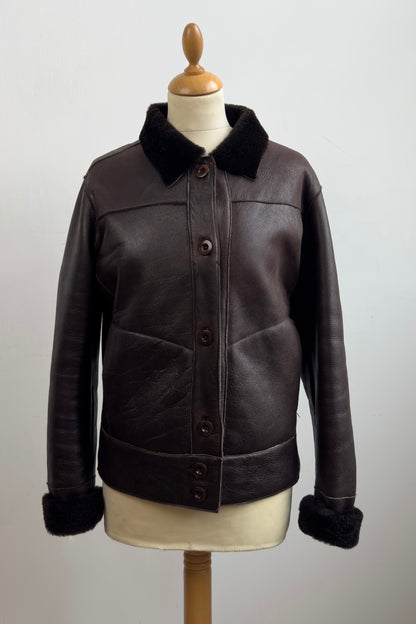 Pierre Cardin Real Leather Jacket Size S/M UK 8
