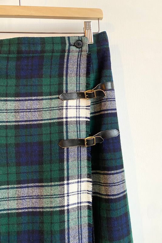 Tartan Quilted Pareo Skirt Size Women's M EU38 / UK 10