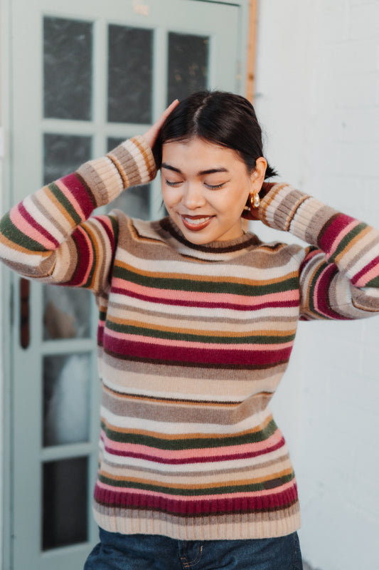 BARBOUR STRIPES JUMPER SIZE S UK 8