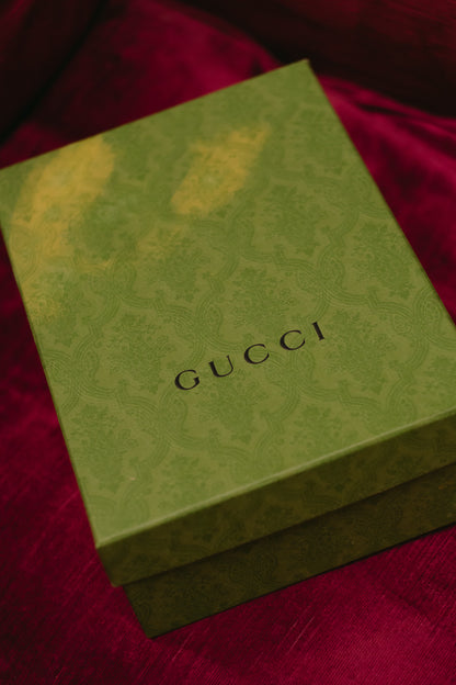 Preloved Gucci Canvas & Fur Clogs – Size EU 38 / UK 5