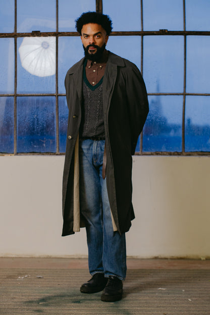 Cerruti 1881 Wool Overcoat - Size L/XL UK 14/16