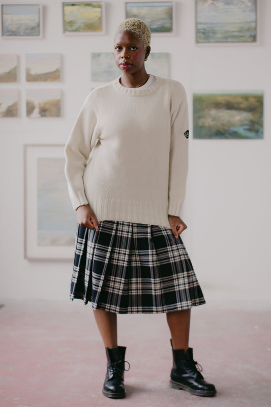 Ecru Wool Jumper Size M UK 10