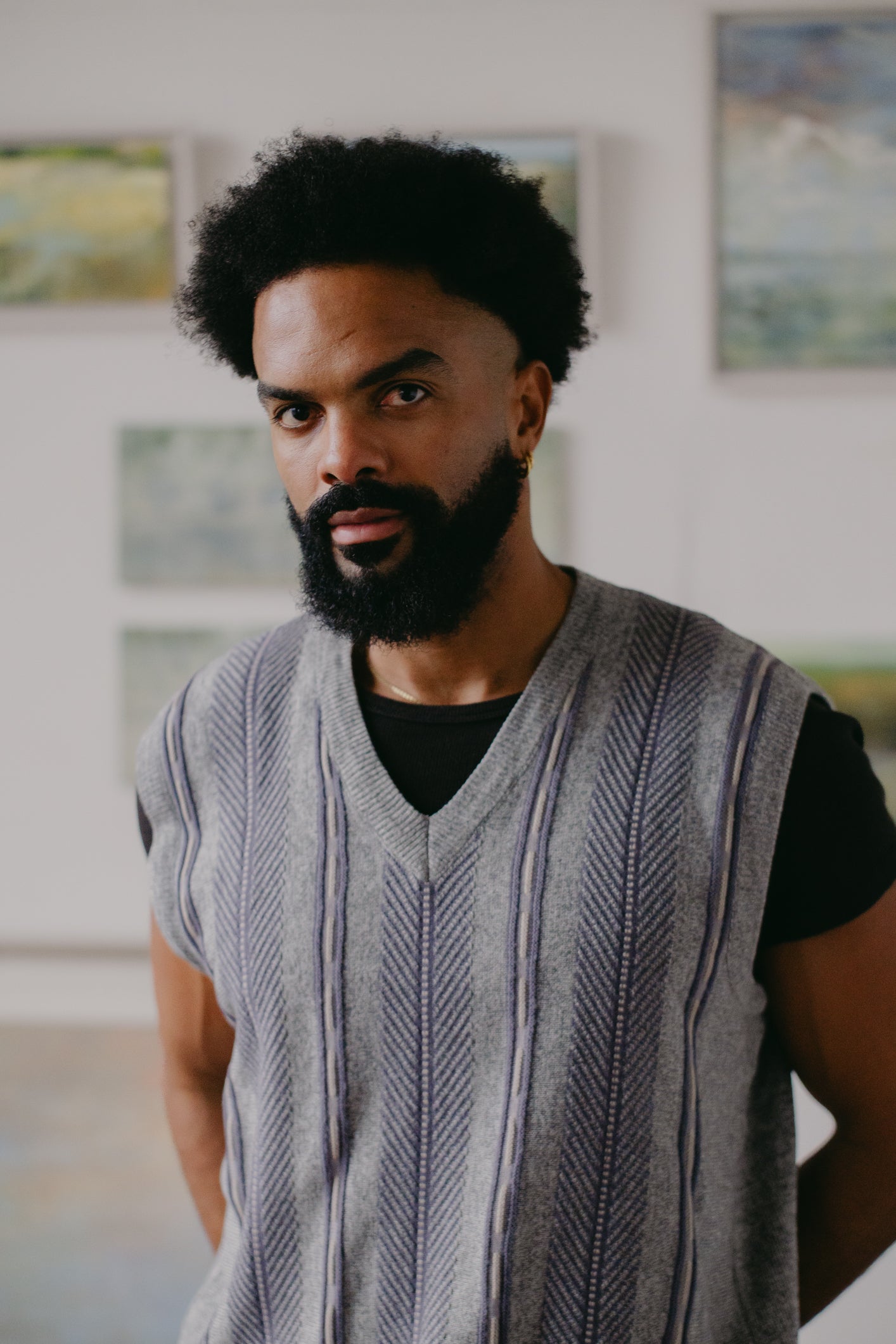 Grey Sweater Vest Size XL UK 14/16