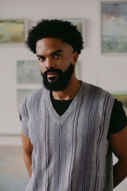 Grey Sweater Vest Size XL UK 14/16