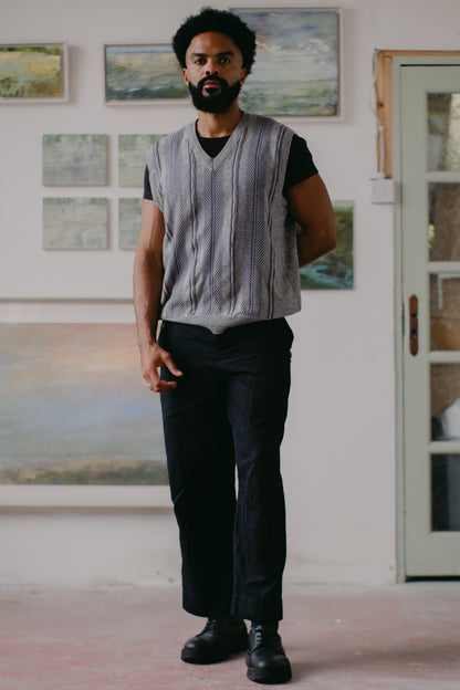 Grey Sweater Vest Size XL UK 14/16