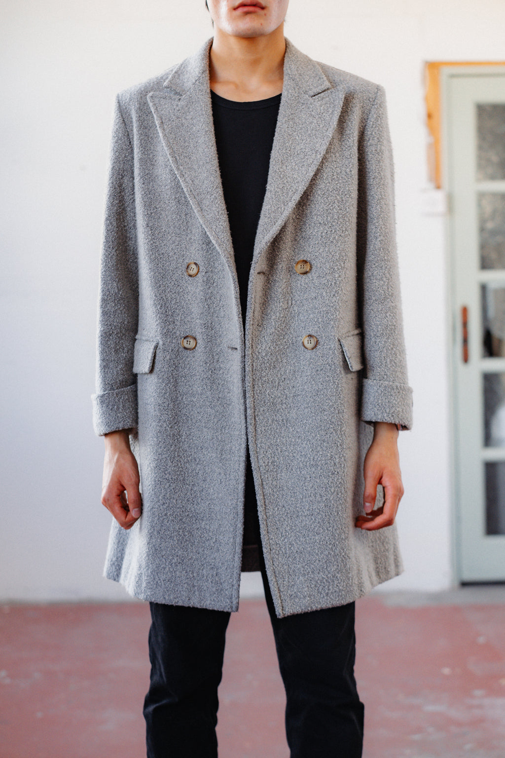Oliver by Valentino Grey Wool Coat