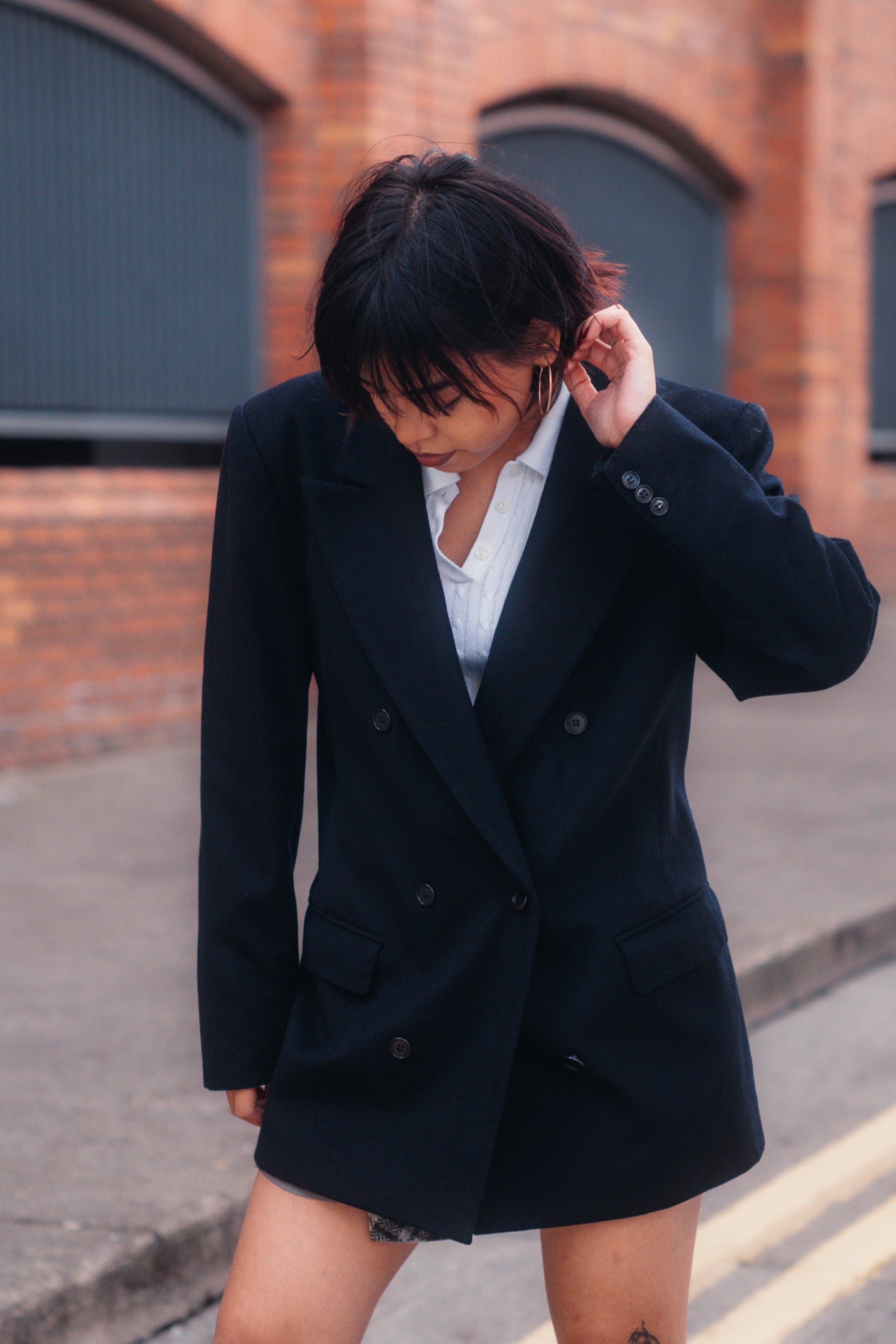 Max Mara Double Breasted Wool Blazer