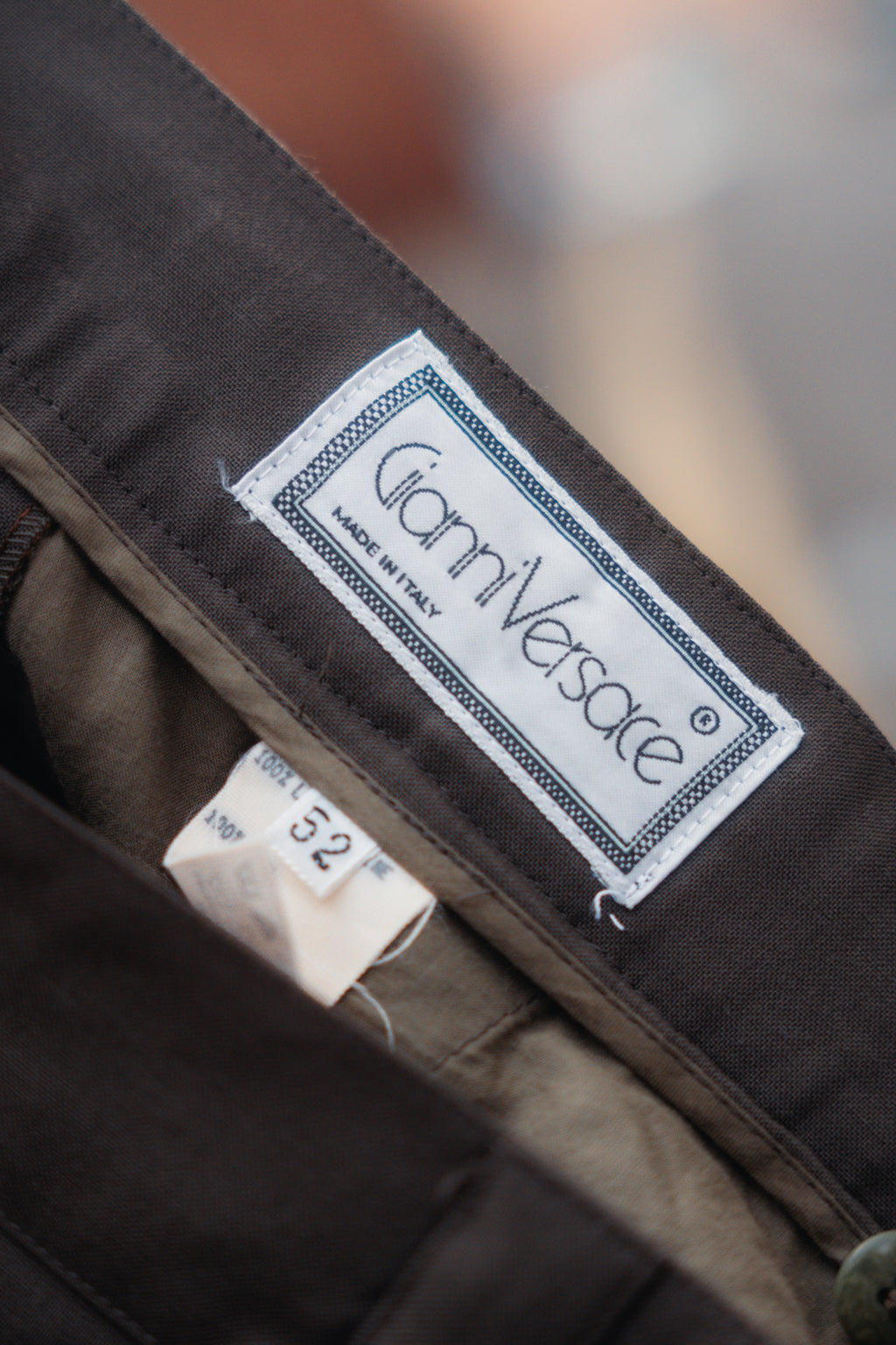 Gianni Versace Wool Suit Trousers