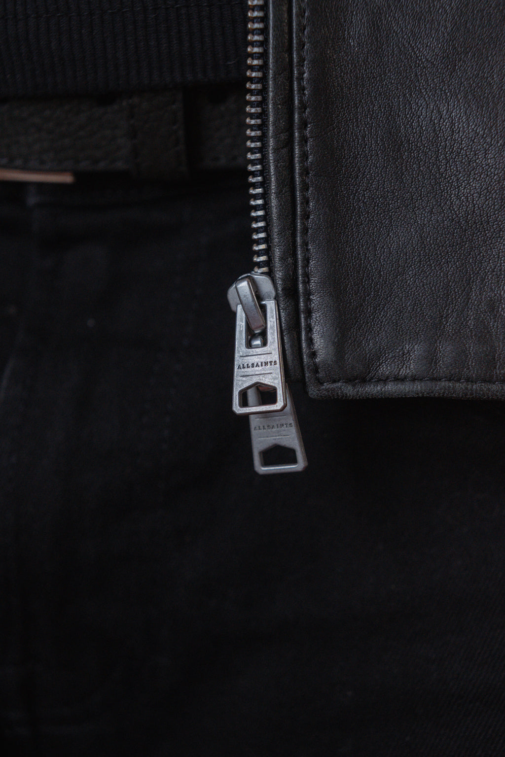AllSaints Leather Bomber