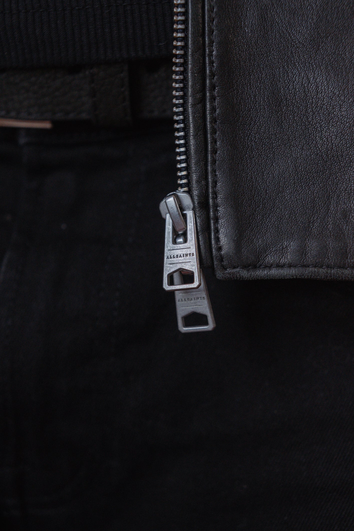 AllSaints Leather Bomber