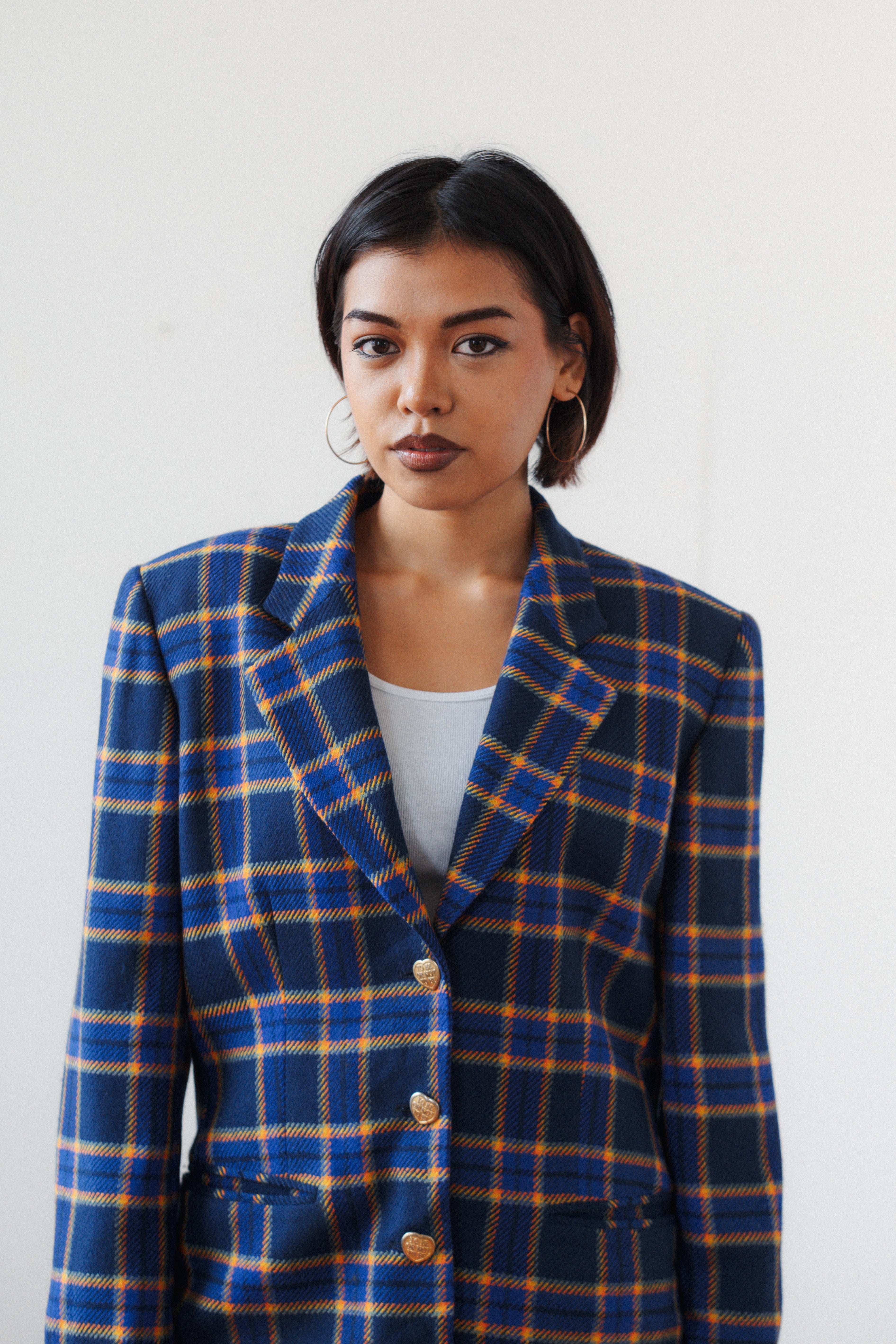Vintage Iceberg Checked Wool Blazer