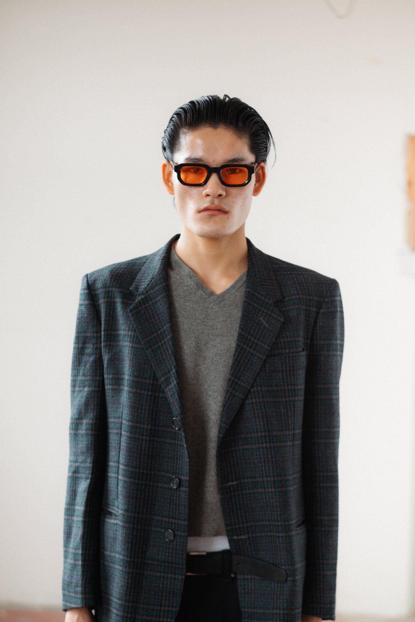 Oaks by Ferré Checked Wool Blazer