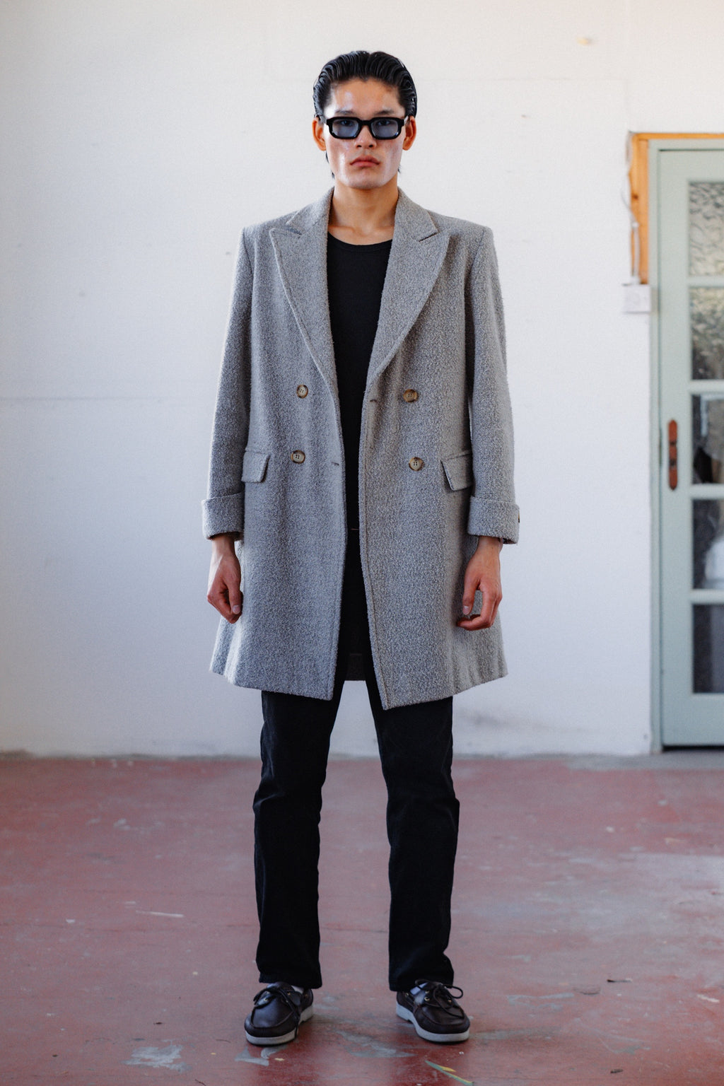 Oliver by Valentino Grey Wool Coat