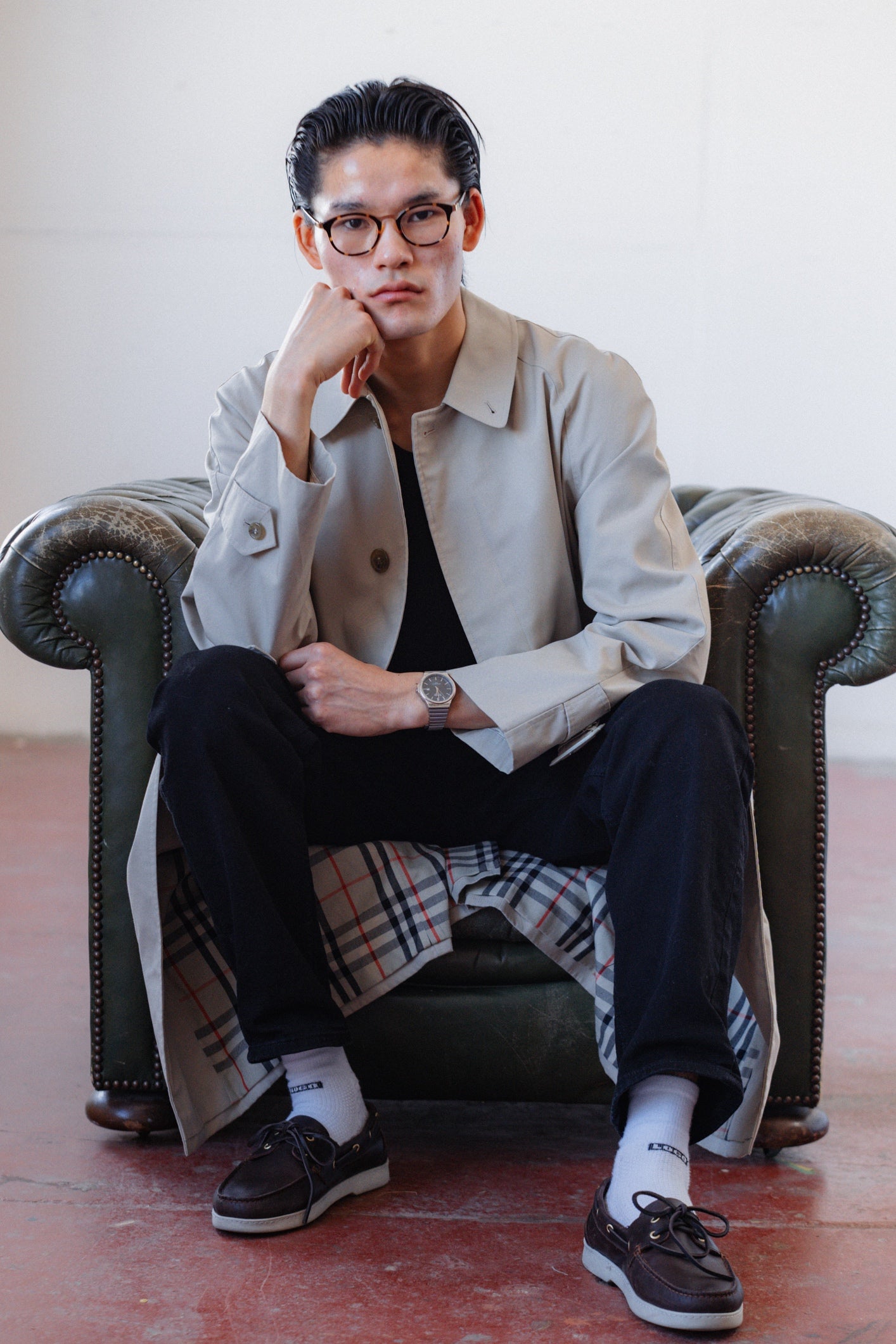 Brooklin Trademark Waterproof Trench Coat