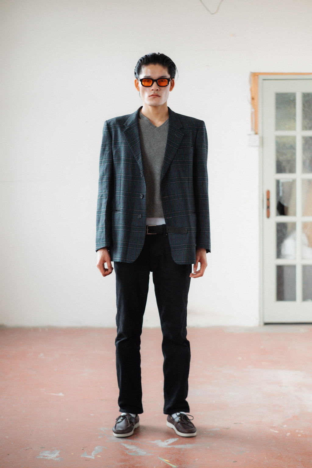 Oaks by Ferré Checked Wool Blazer