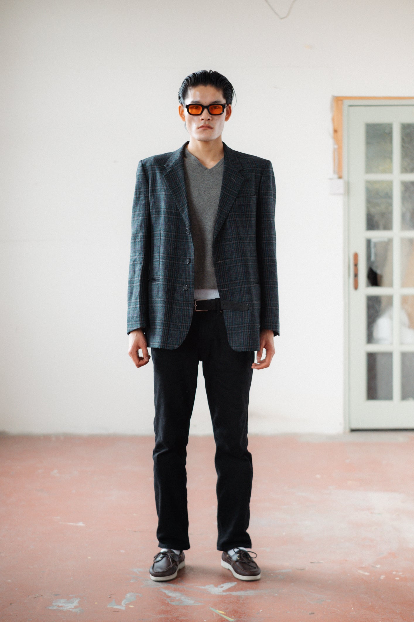 Oaks by Ferré Checked Wool Blazer
