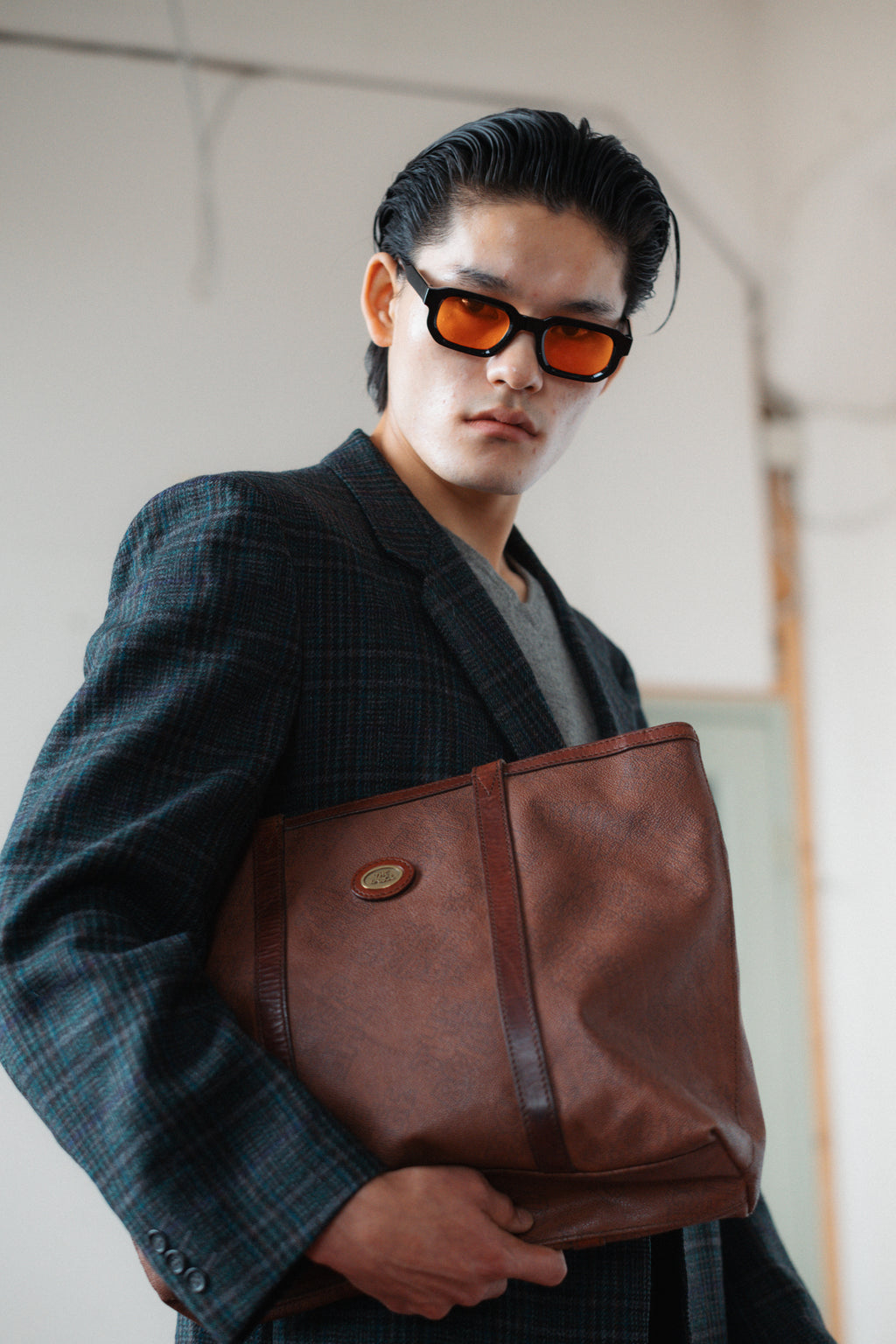 Oaks by Ferré Checked Wool Blazer