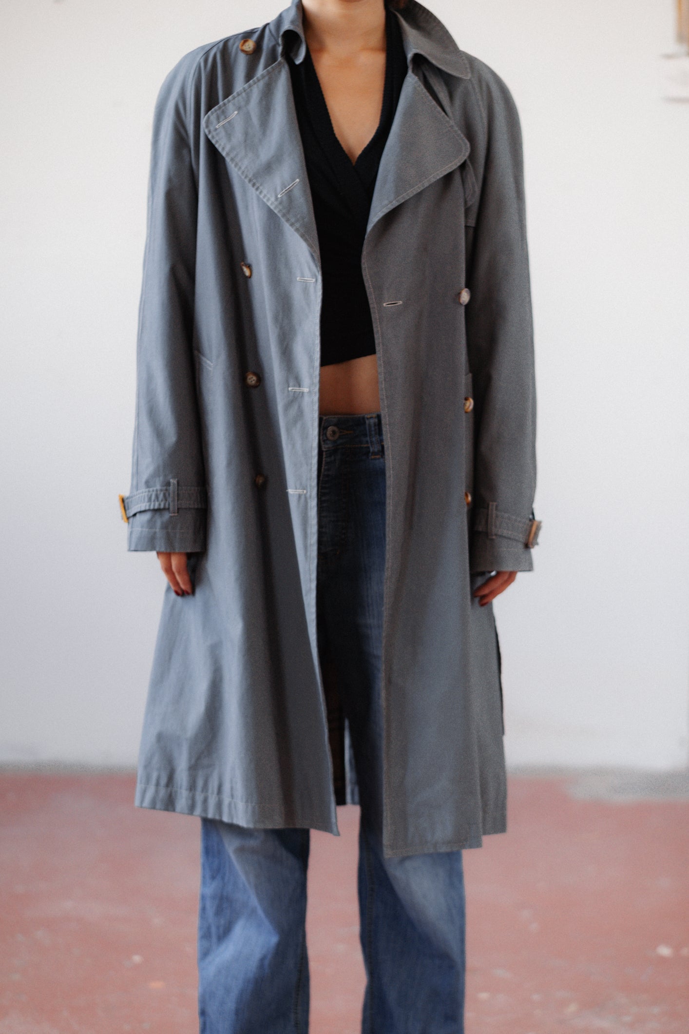 El Corte Inglés Grey Trench Coat