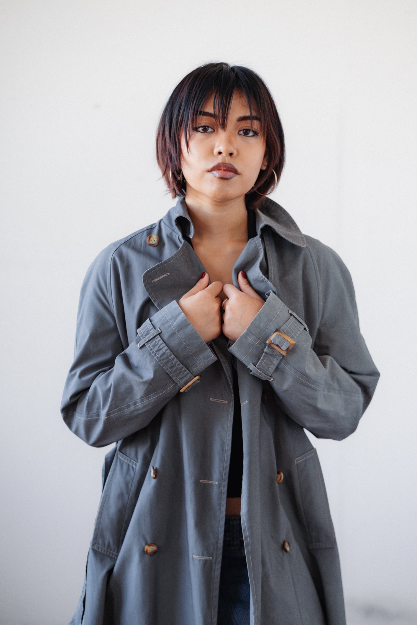 El Corte Inglés Grey Trench Coat