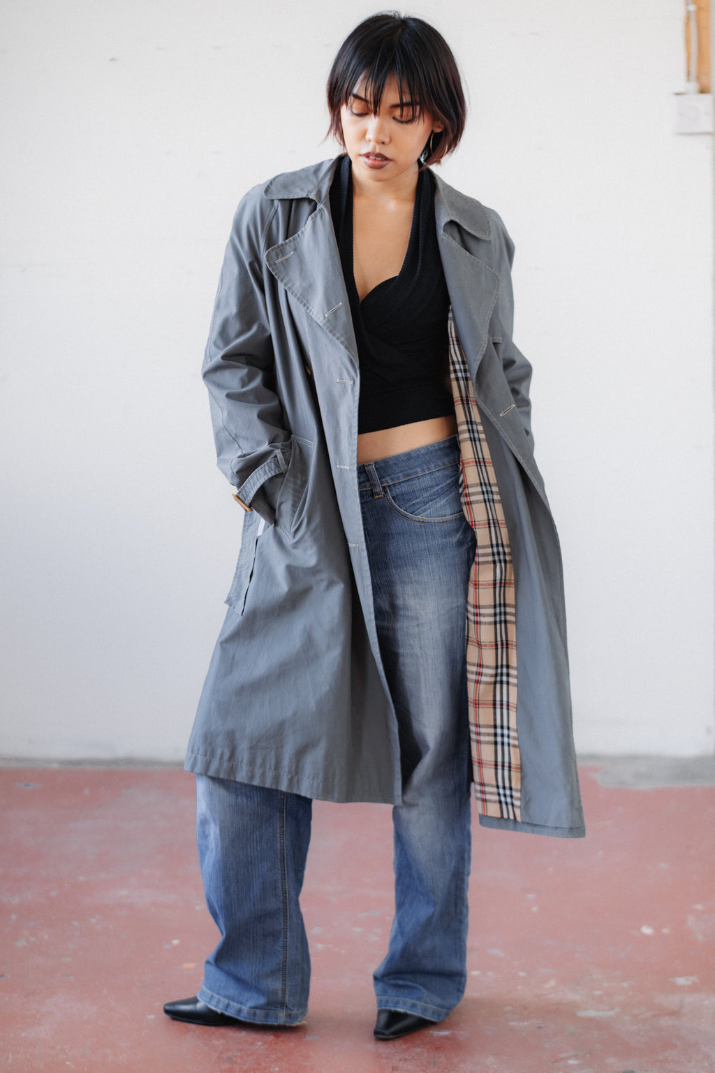 El Corte Inglés Grey Trench Coat
