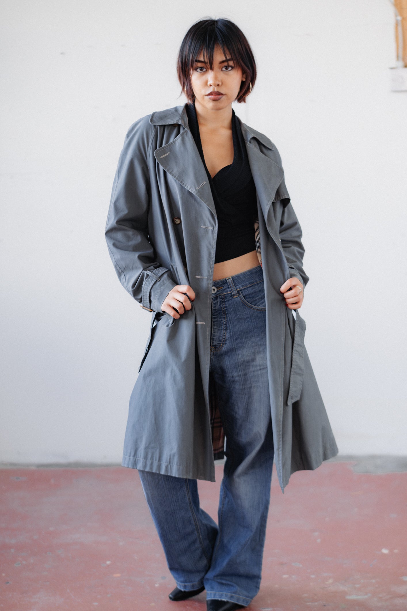 El Corte Inglés Grey Trench Coat