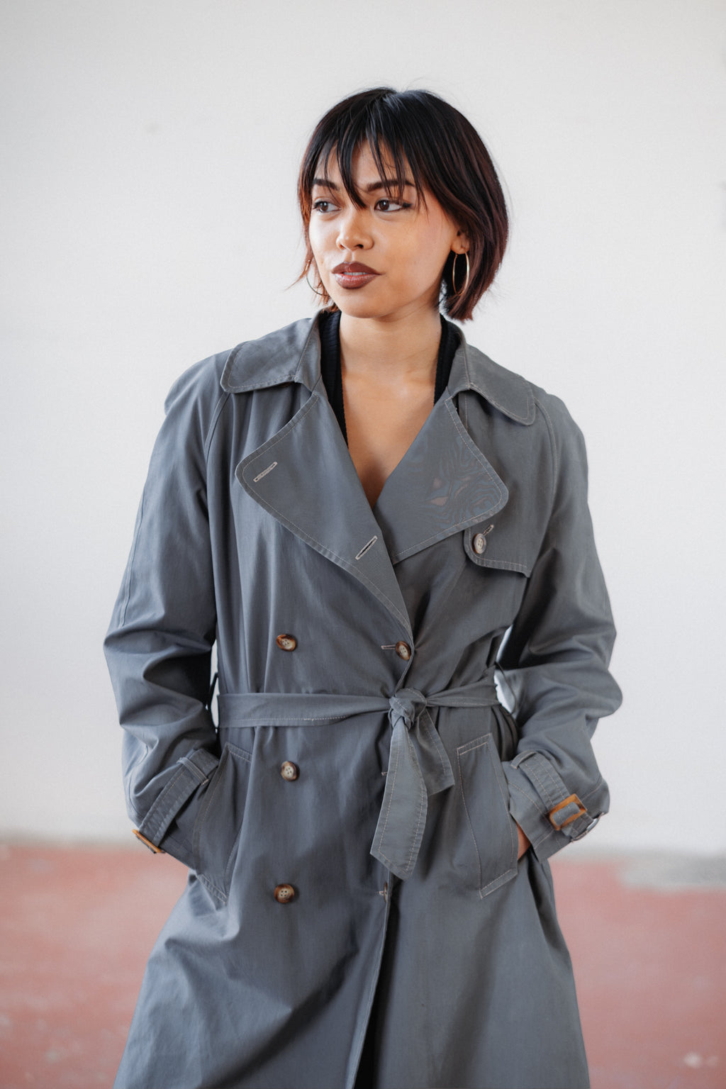 El Corte Inglés Grey Trench Coat