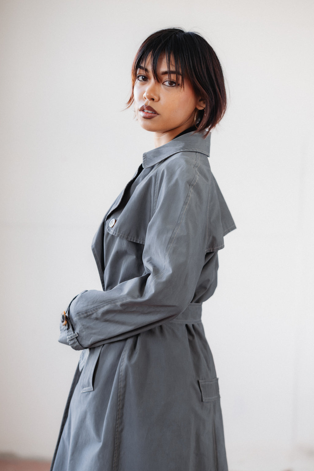 El Corte Inglés Grey Trench Coat