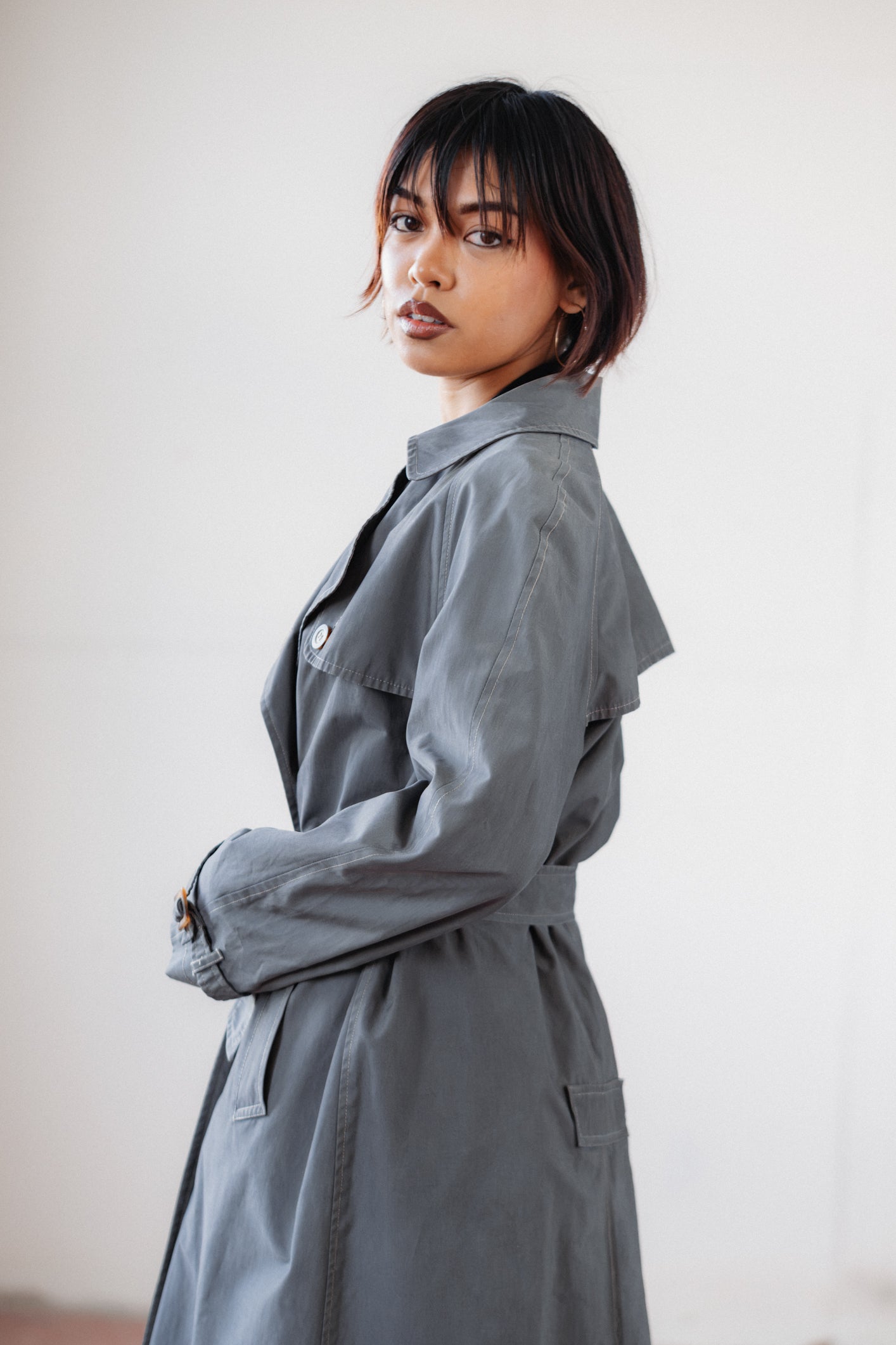 El Corte Inglés Grey Trench Coat