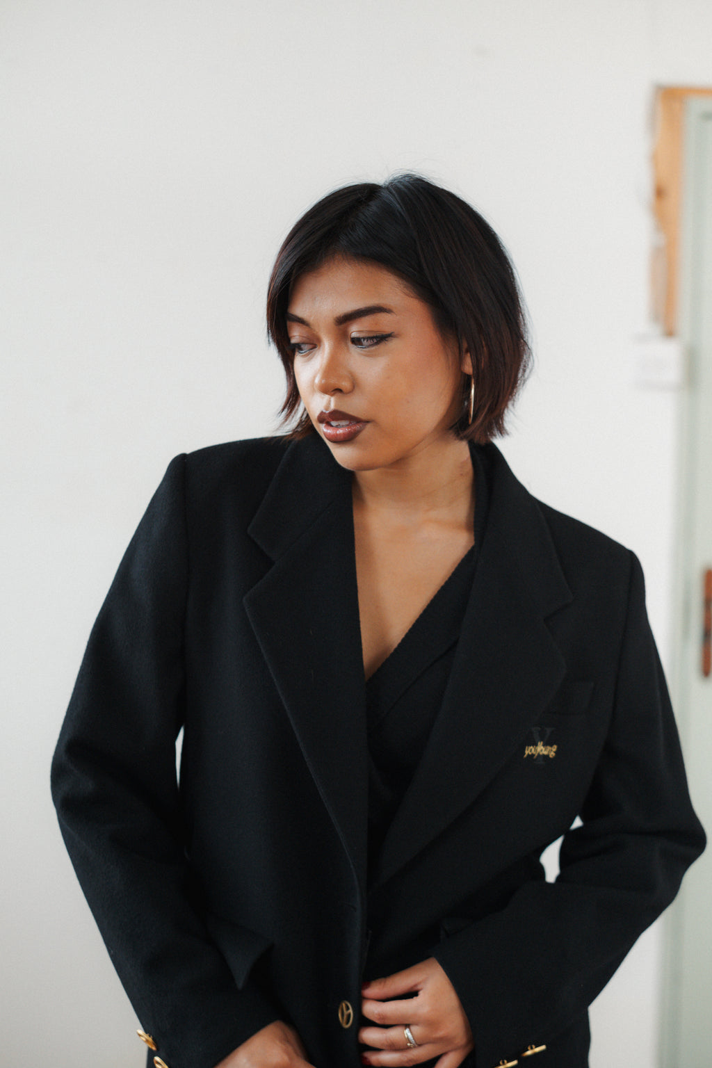 Enrico Coveri Wool Cashmere Blazer