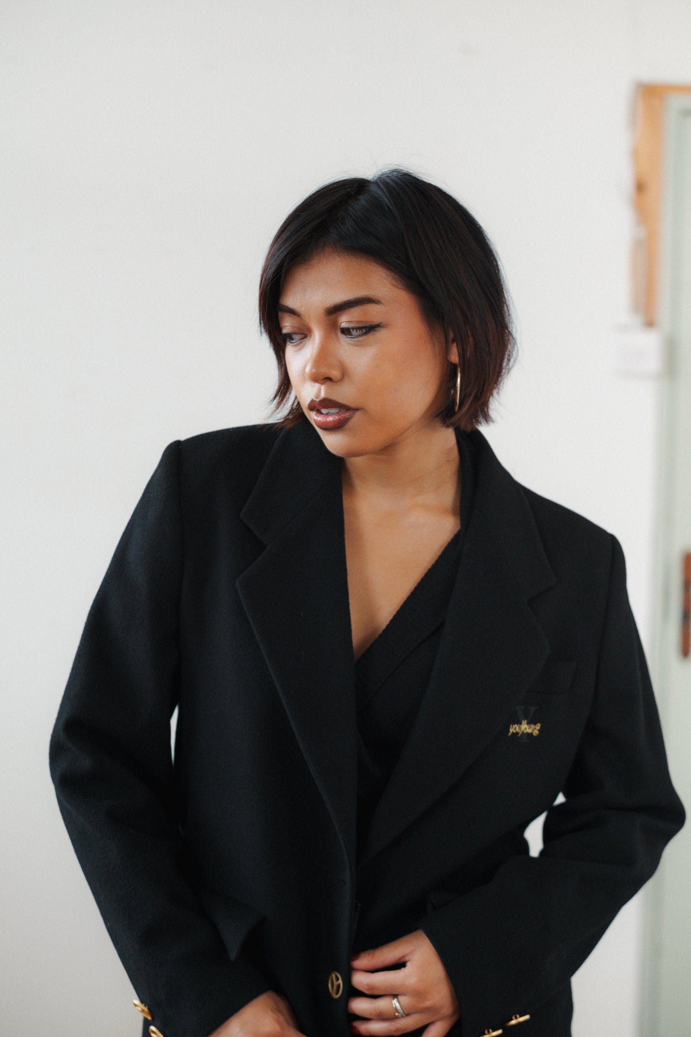 Enrico Coveri Wool Cashmere Blazer