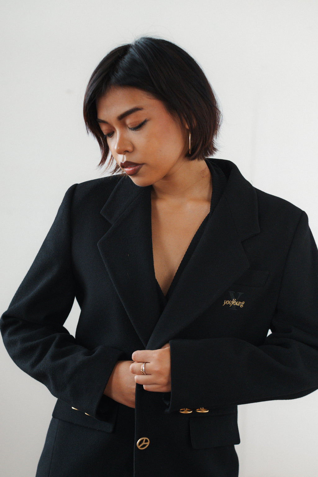 Enrico Coveri Wool Cashmere Blazer