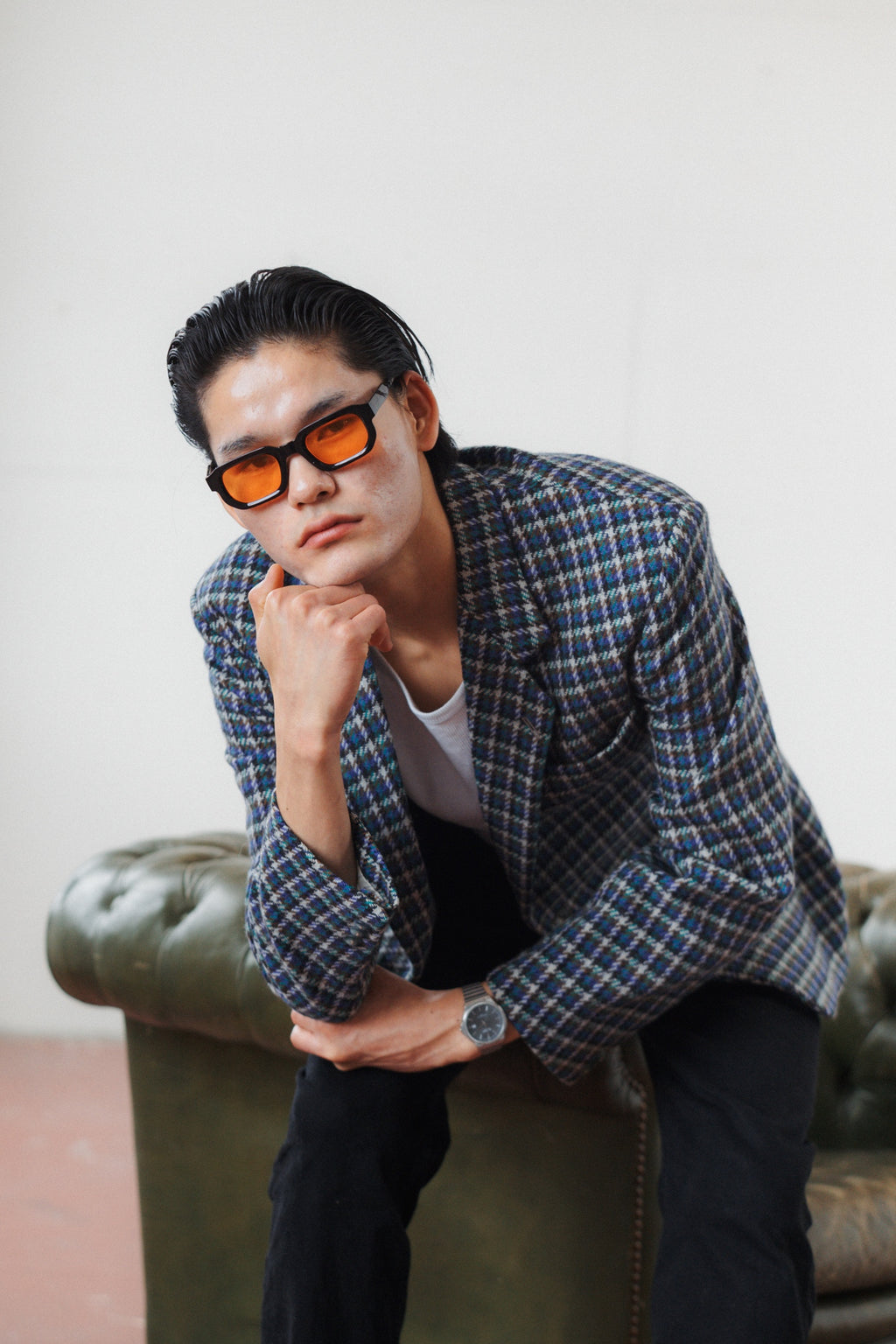 Daniel Dodd Houndstooth Wool & Alpaca Blazer
