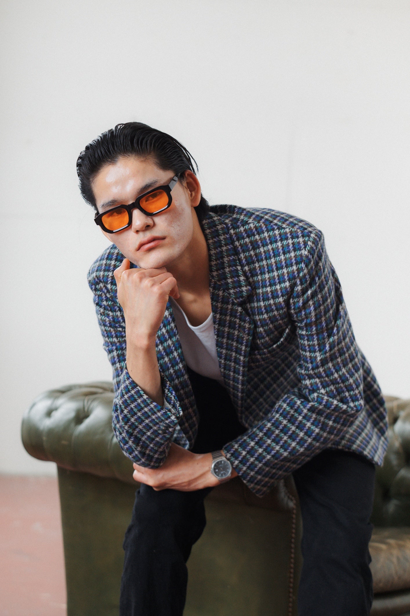 Daniel Dodd Houndstooth Wool & Alpaca Blazer