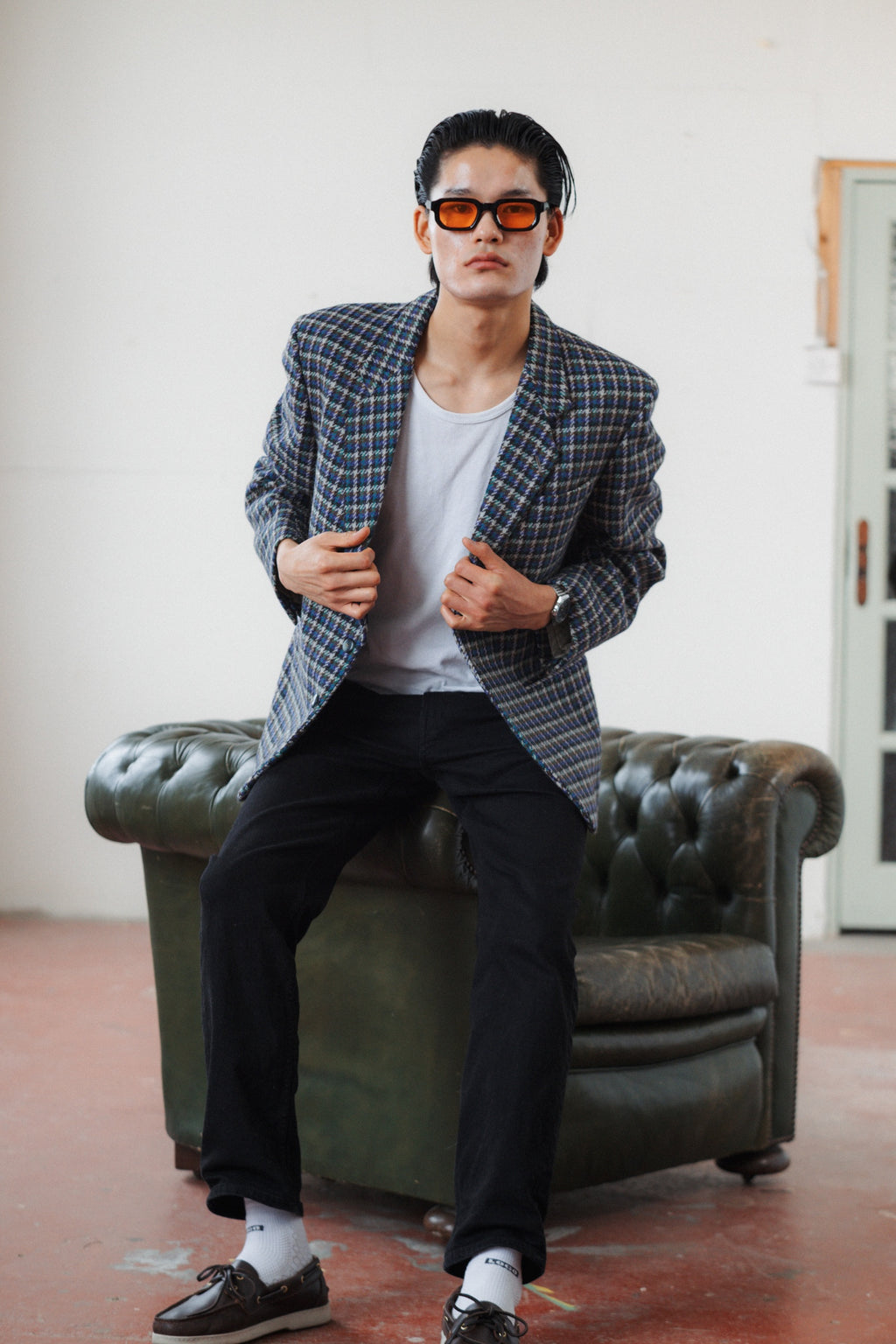Daniel Dodd Houndstooth Wool & Alpaca Blazer