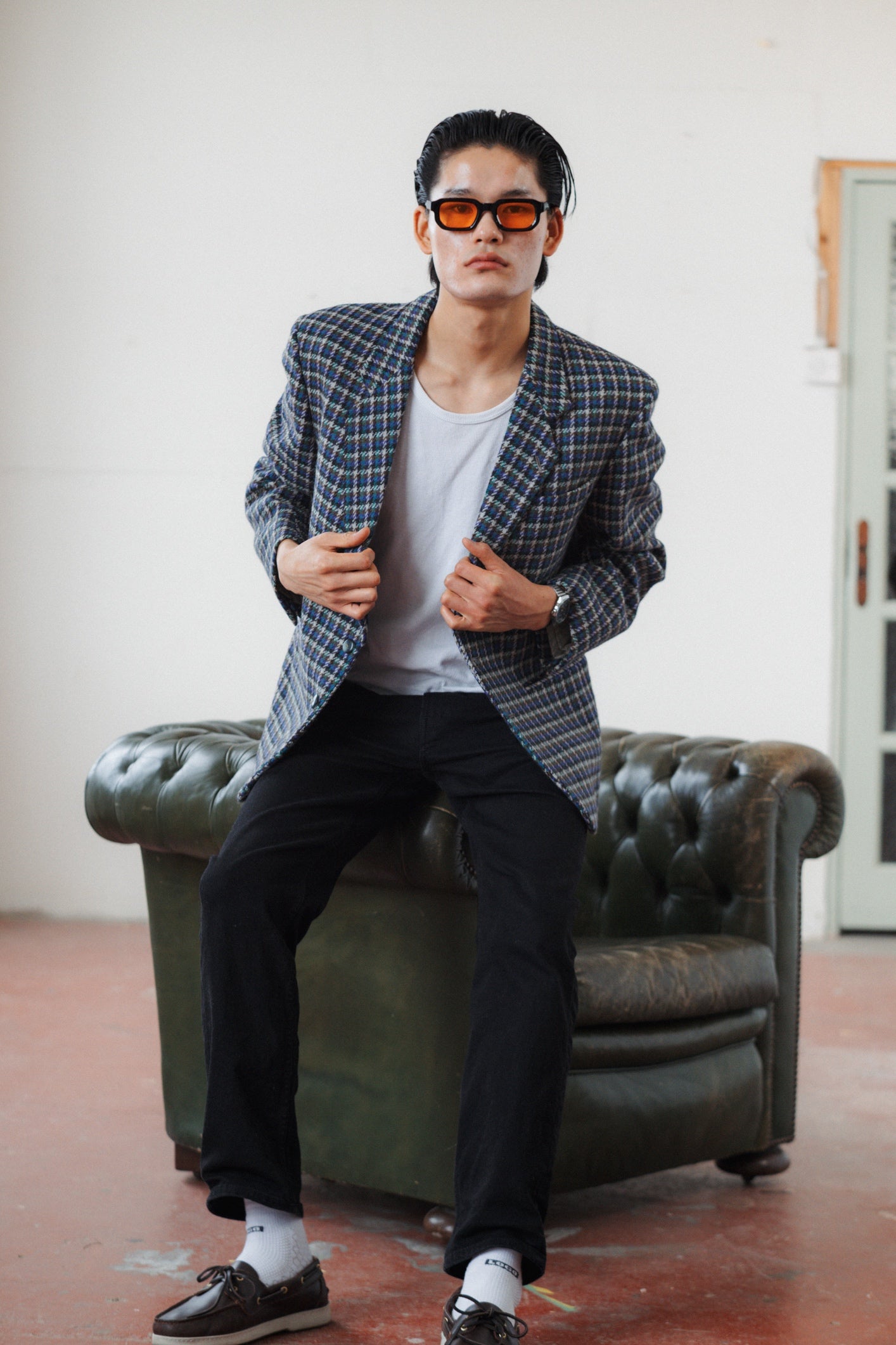 Daniel Dodd Houndstooth Wool & Alpaca Blazer
