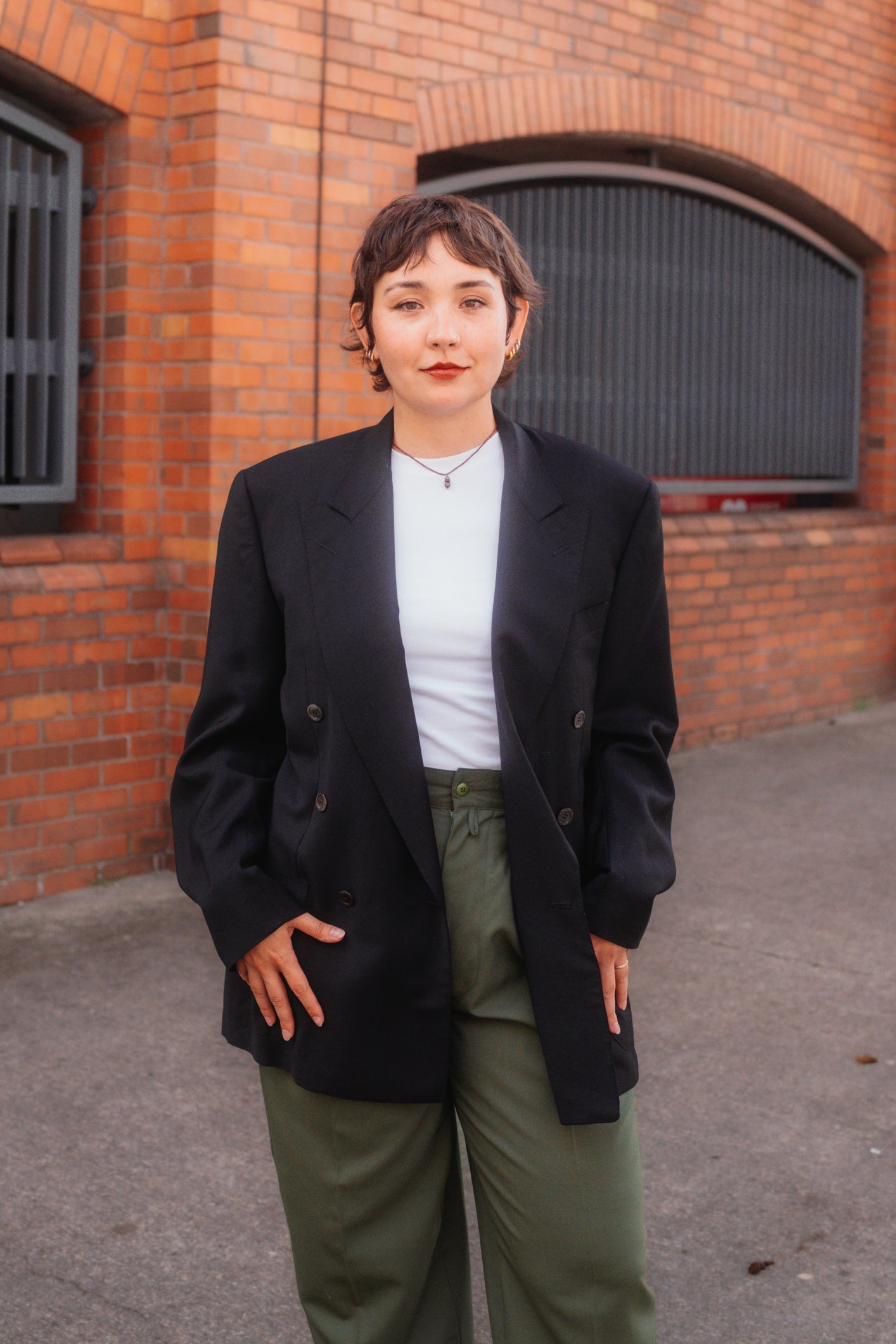 Gianni Versace Wool Suit Trousers