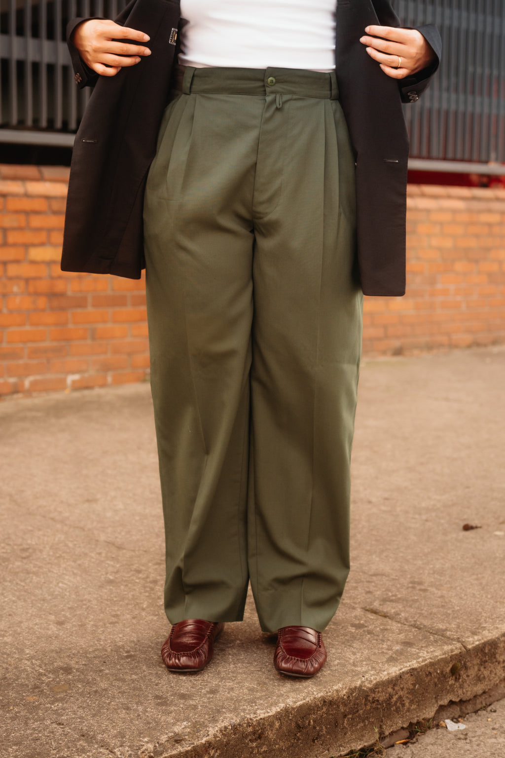 Gianni Versace Wool Suit Trousers