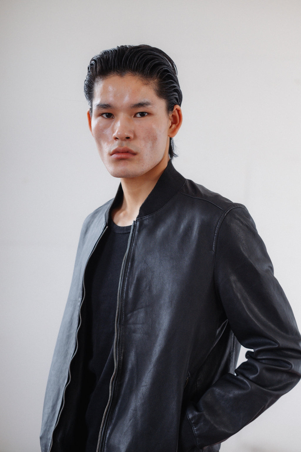 AllSaints Leather Bomber
