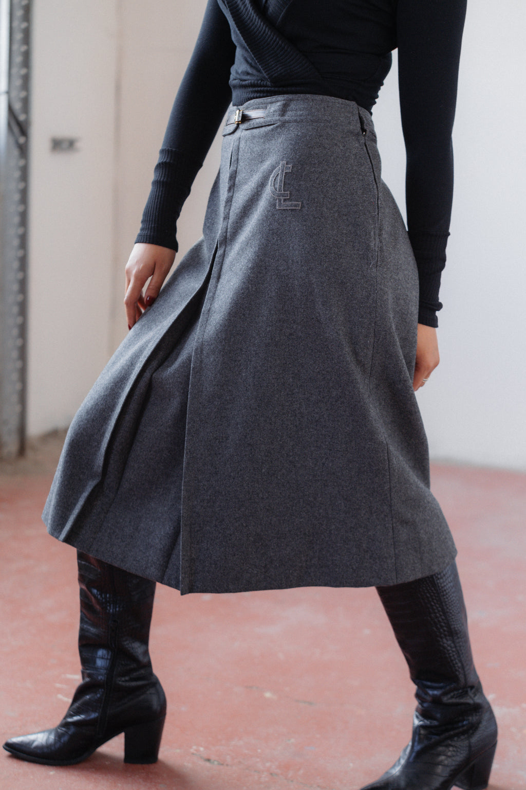 Les Copains Wool Maxi Skirt