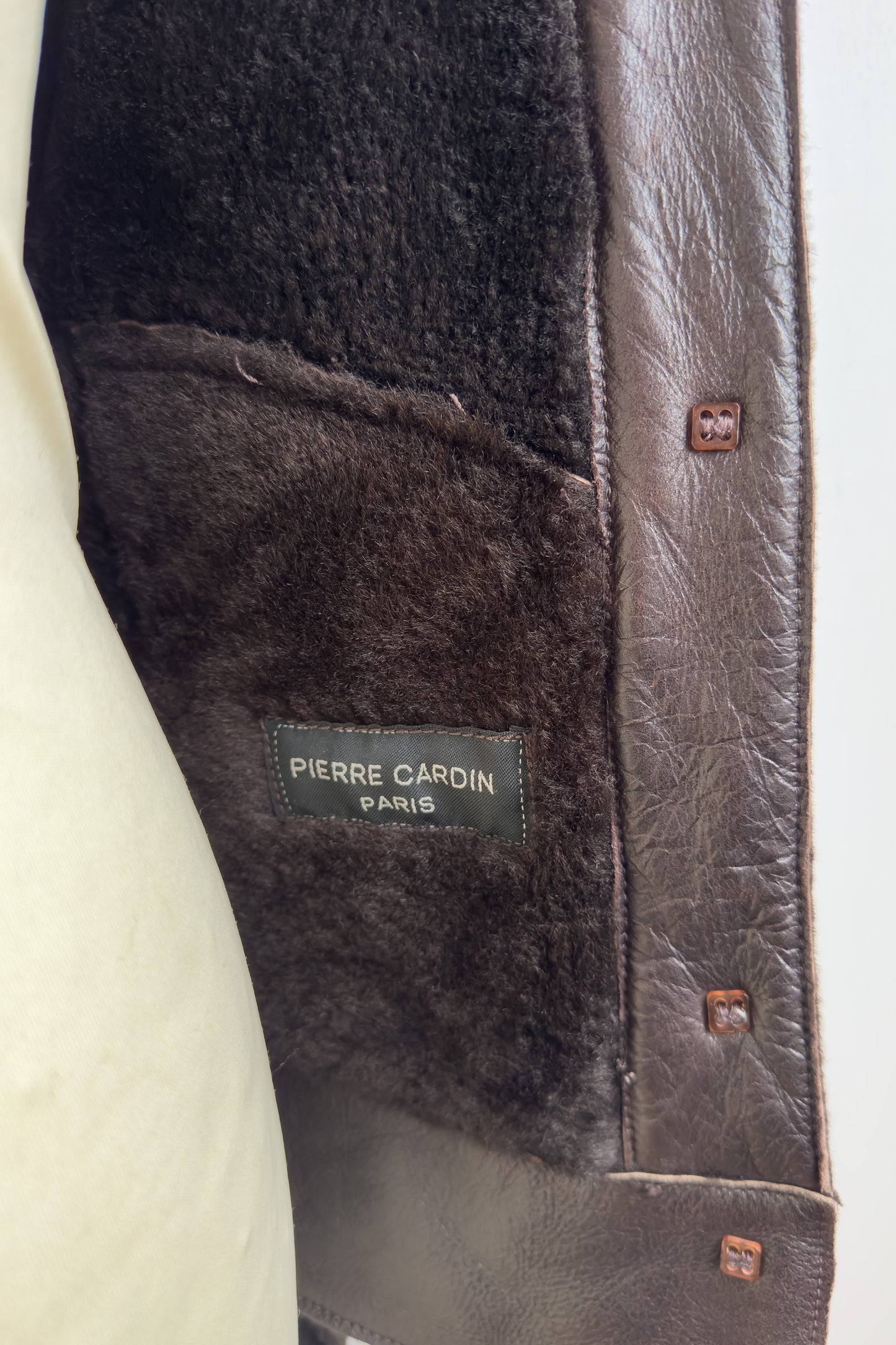 Pierre Cardin Real Leather Jacket Size S/M UK 8