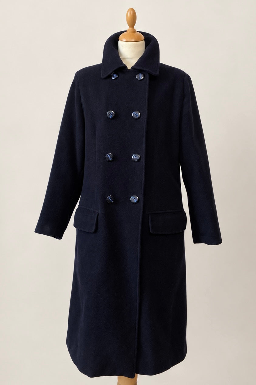 Marina Yachting Navy Wool Coat