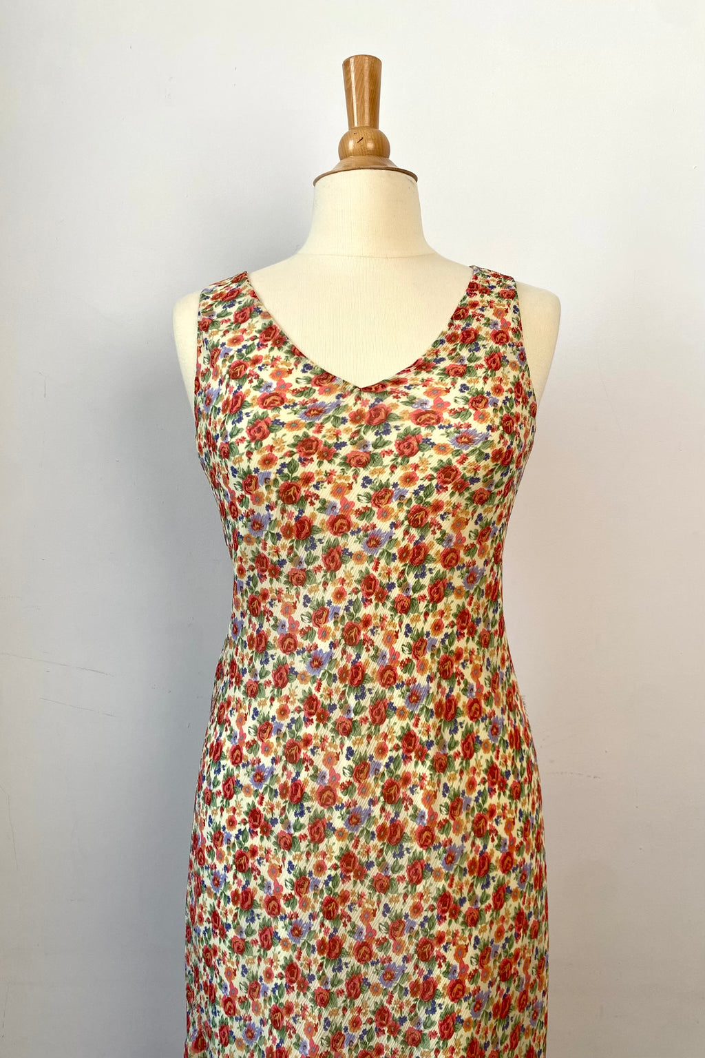 Lauren Ralph Lauren Silk Floral Midi-Dress