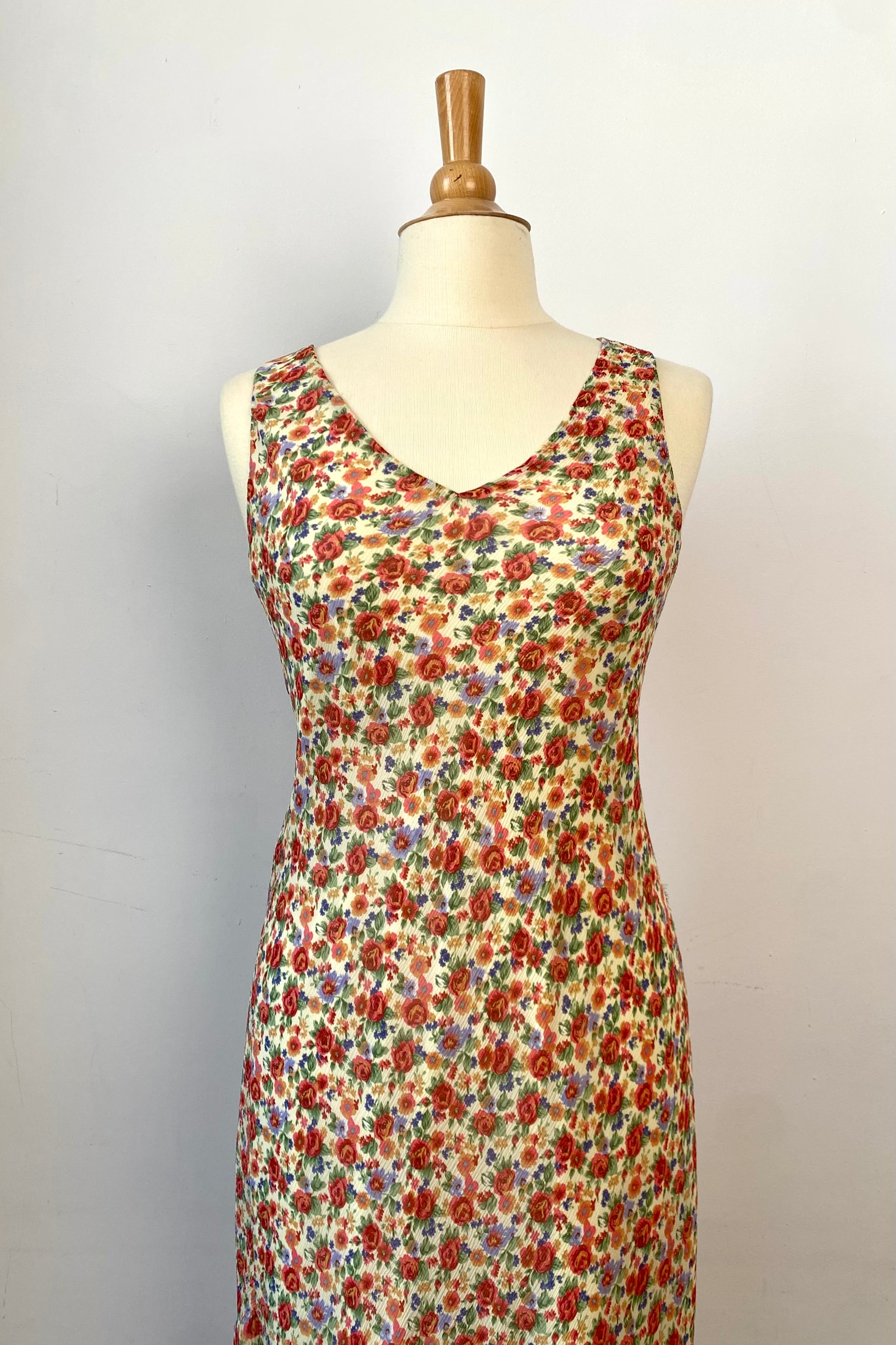 Lauren Ralph Lauren Silk Floral Midi-Dress