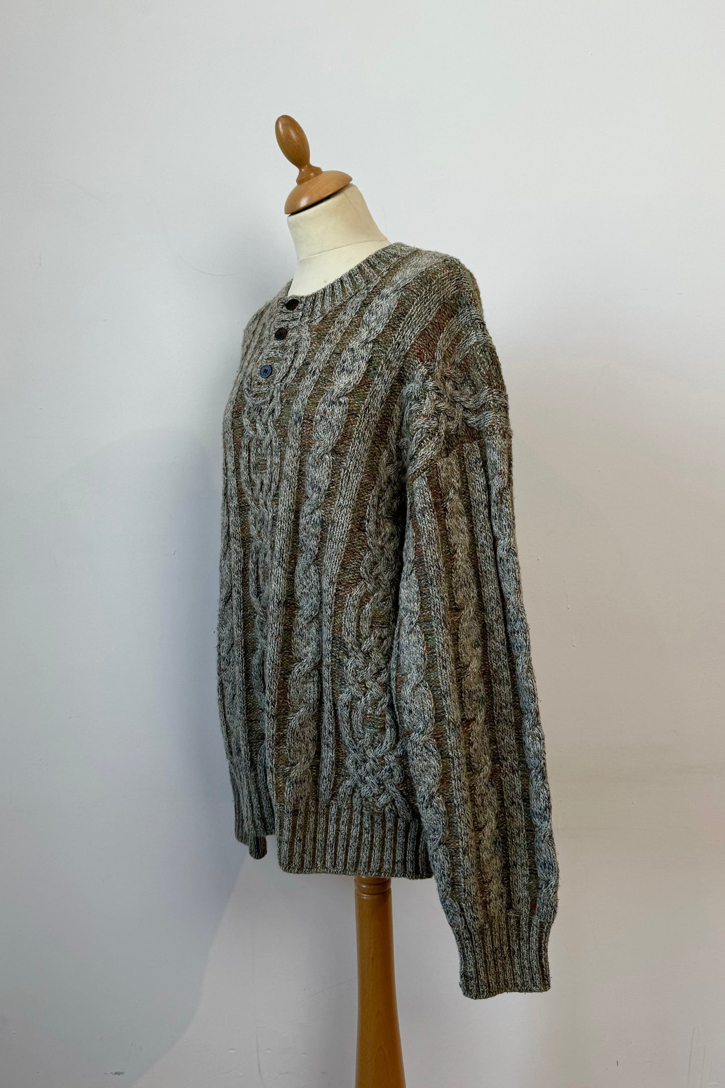 CABLE KNIT JUMPER BY EXAMPLE MISSONI SIZE L/XL UK 12/14