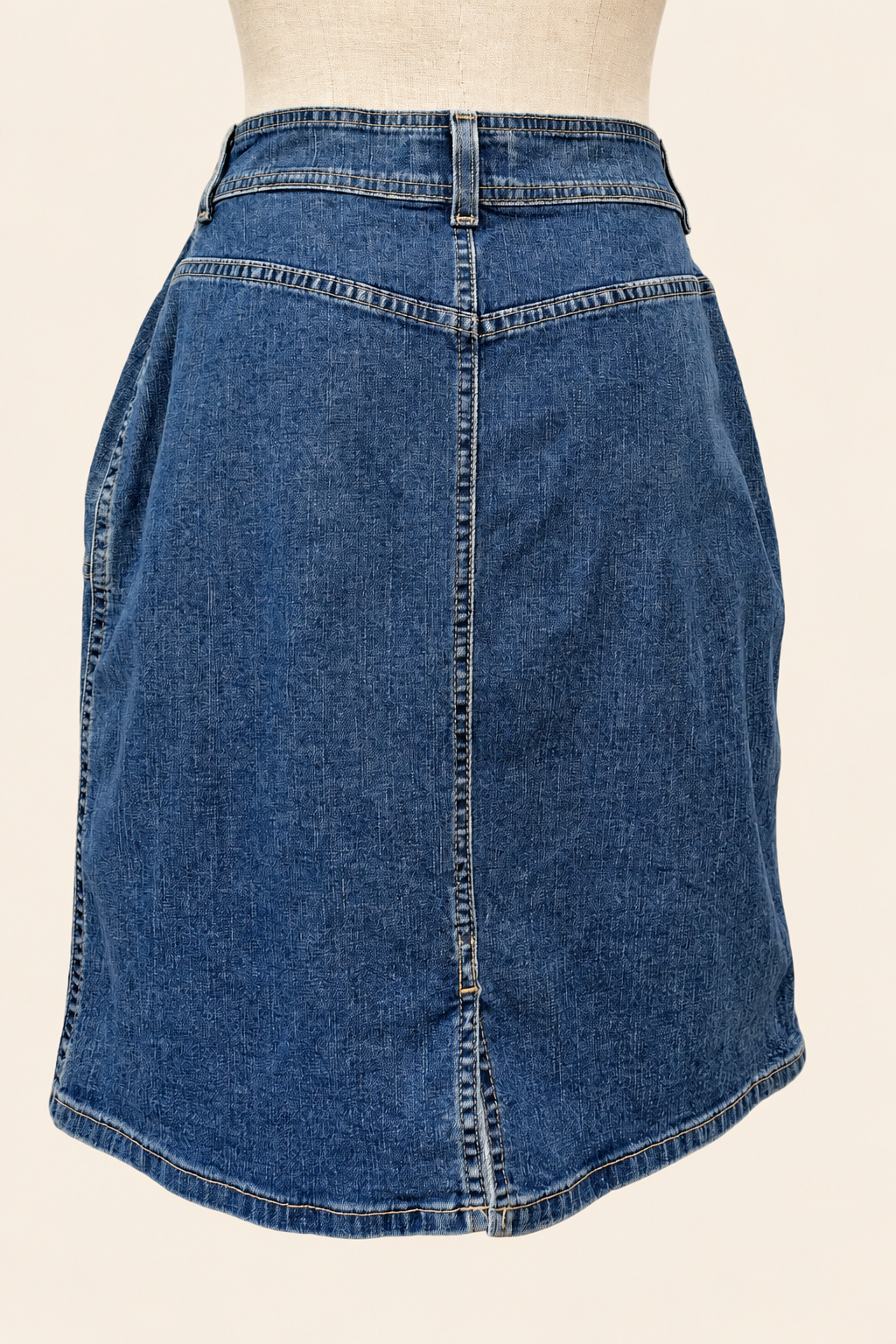 Vintage Blue Denim Skirt