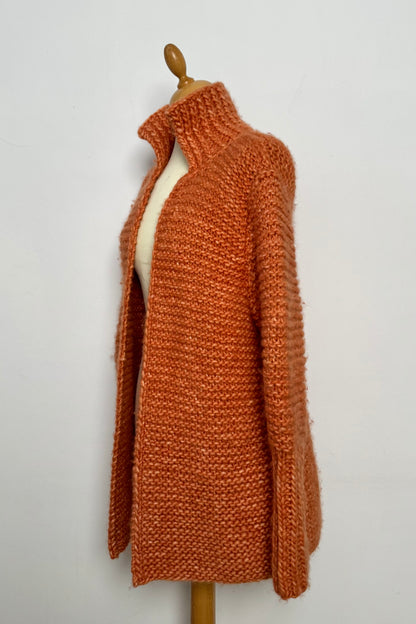 ORANGE CARDIGAN SIZE S UK 8