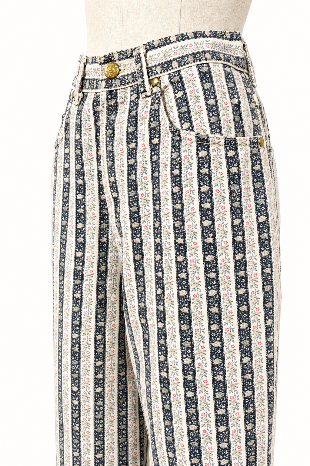 Floral Tapestry Print Jeans