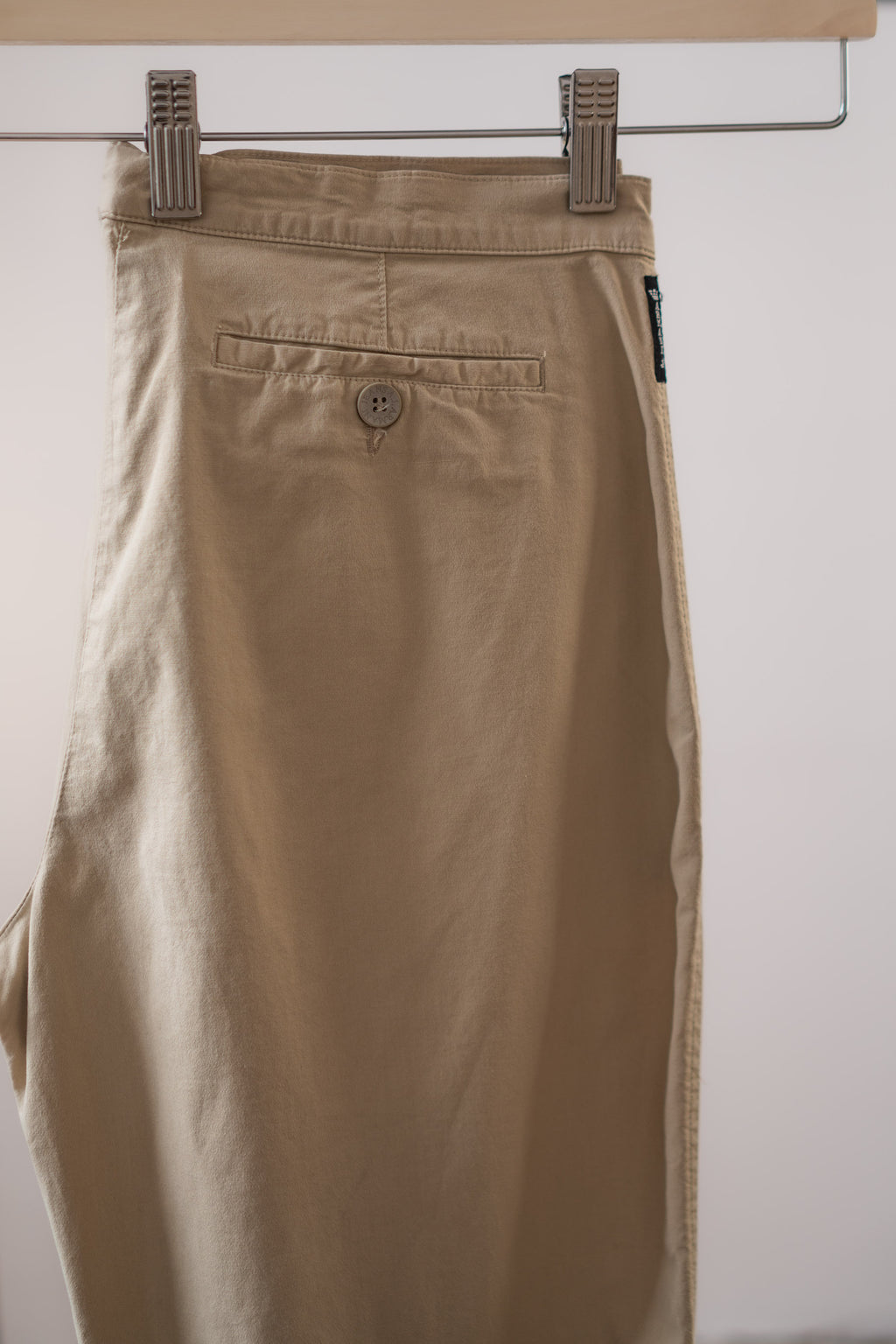 Armani Jeans Cotton Chinos in Oatmeal Beige