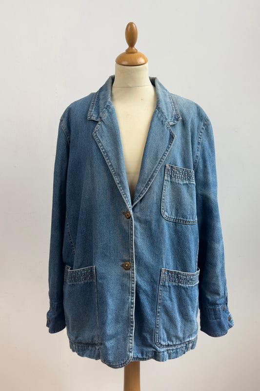 FENDI Denim Jacket Blazer Style Size L/XL