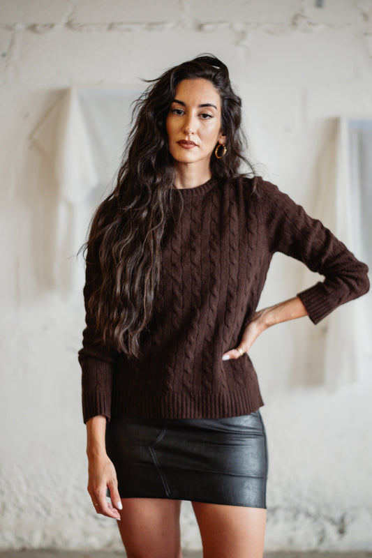 Ralph Lauren Cable Knit Crop Sweater SIZE S UK 6/8